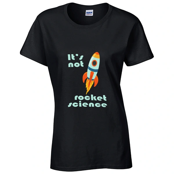 Custom Printed T-Shirt - Black - Rocket